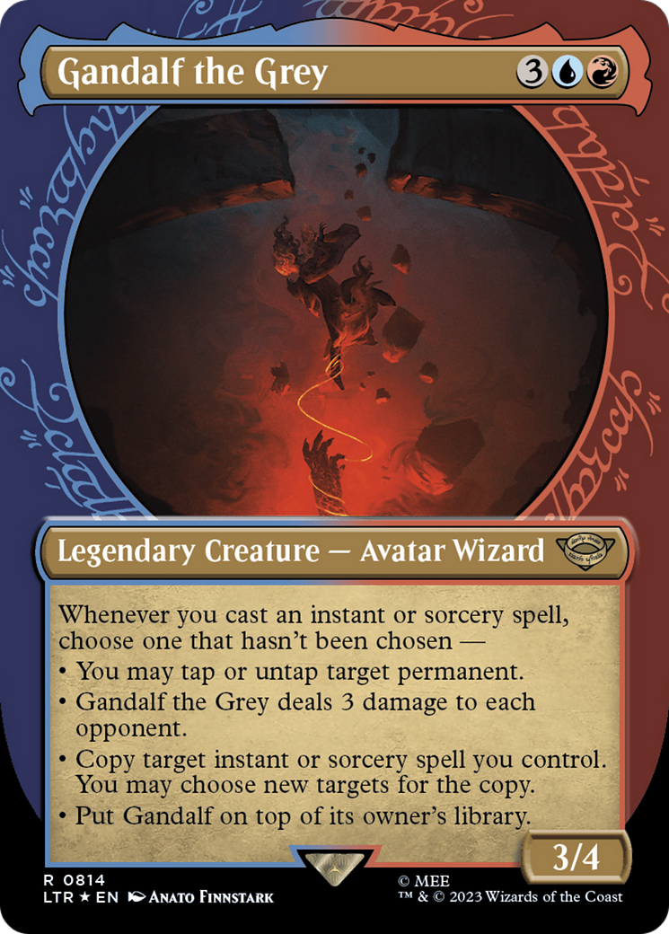 Gandalf the Grey (LTR-814) (Showcase) (Borderless) (Surge Foil)