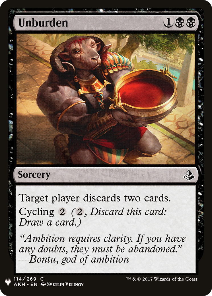 Unburden (LIST-AKH-114)