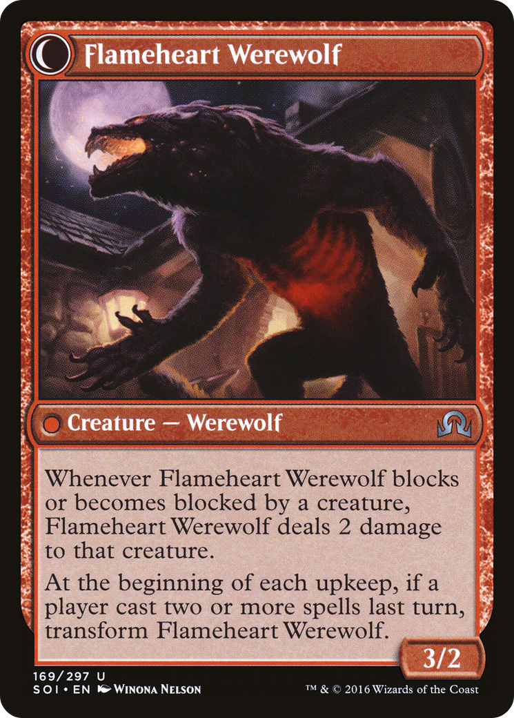 Kessig Forgemaster // Flameheart Werewolf (SOI-169) (Foil)