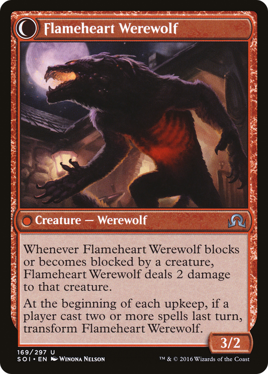 Kessig Forgemaster // Flameheart Werewolf (SOI-169) (Foil)