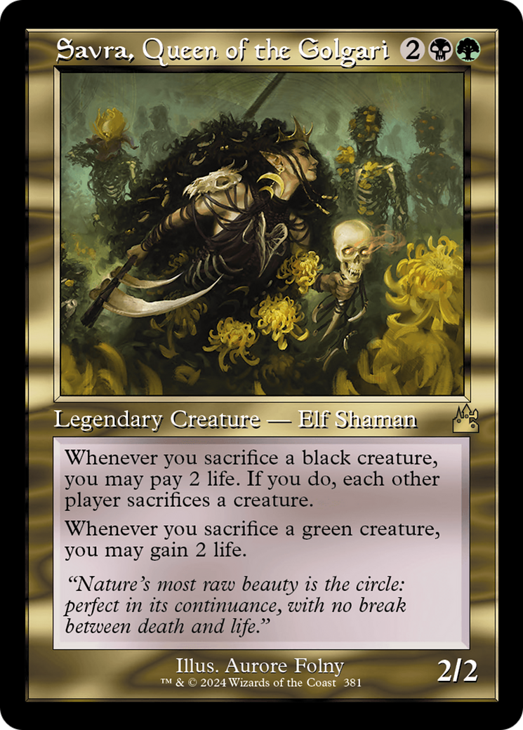 Savra, Queen of the Golgari (RVR-381)