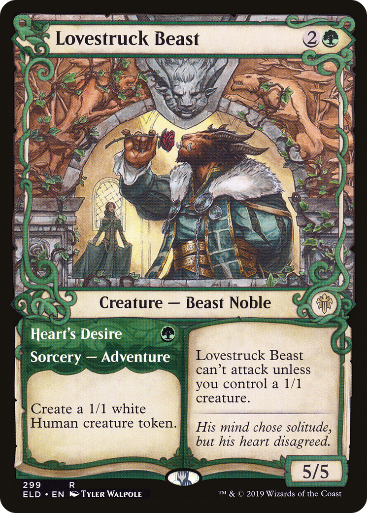 Lovestruck Beast // Heart's Desire (ELD-299) (Showcase) (Foil)