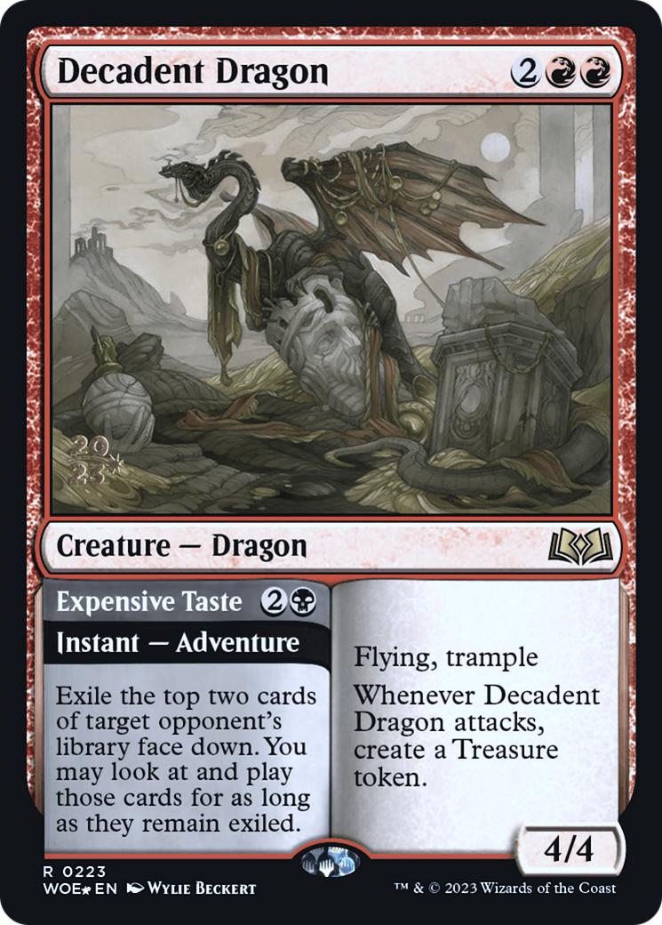 Decadent Dragon // Expensive Taste (PRE-223S) (Foil)