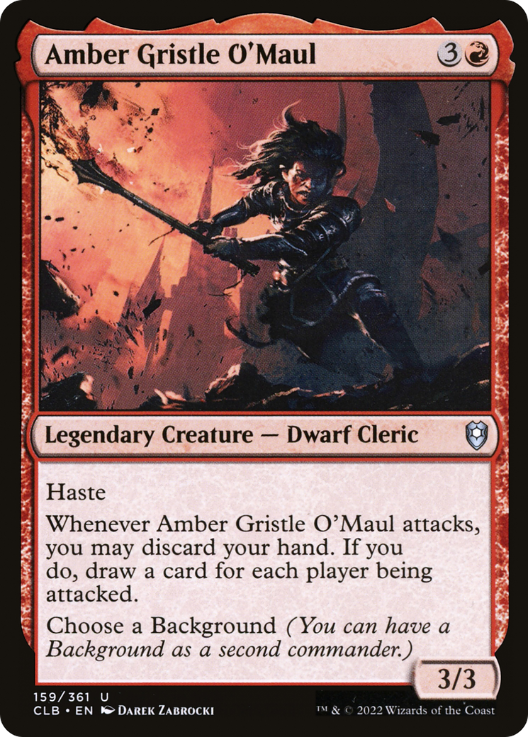 Amber Gristle O'Maul (CLB-159) (Foil)
