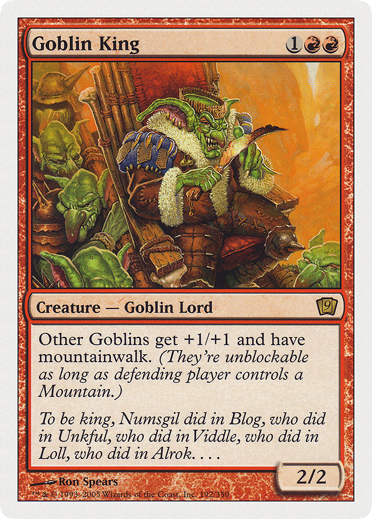 Goblin King (9ED-192★) (Foil)