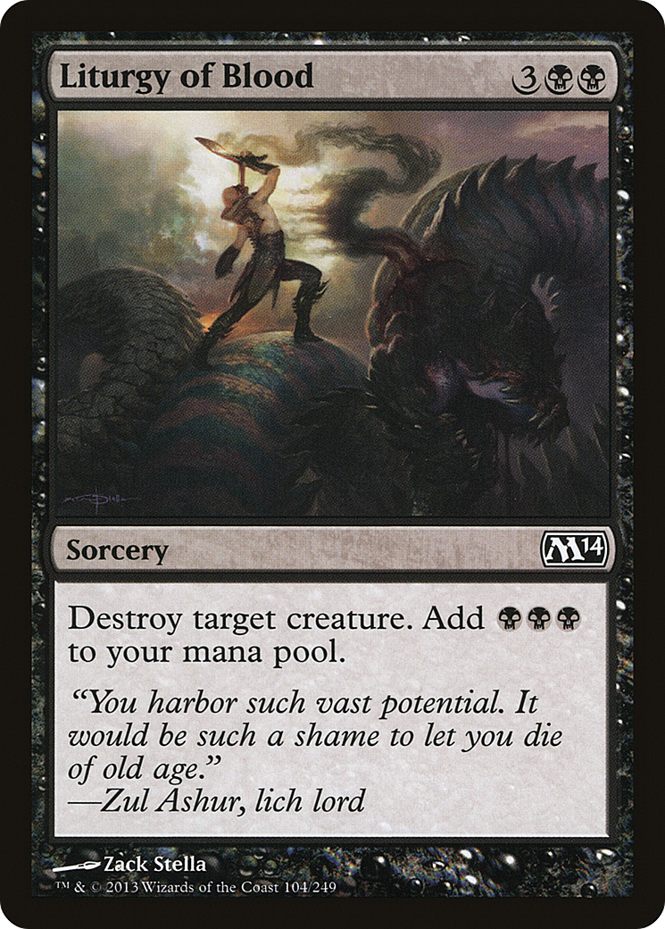 Liturgy of Blood (M14-104) (Foil)