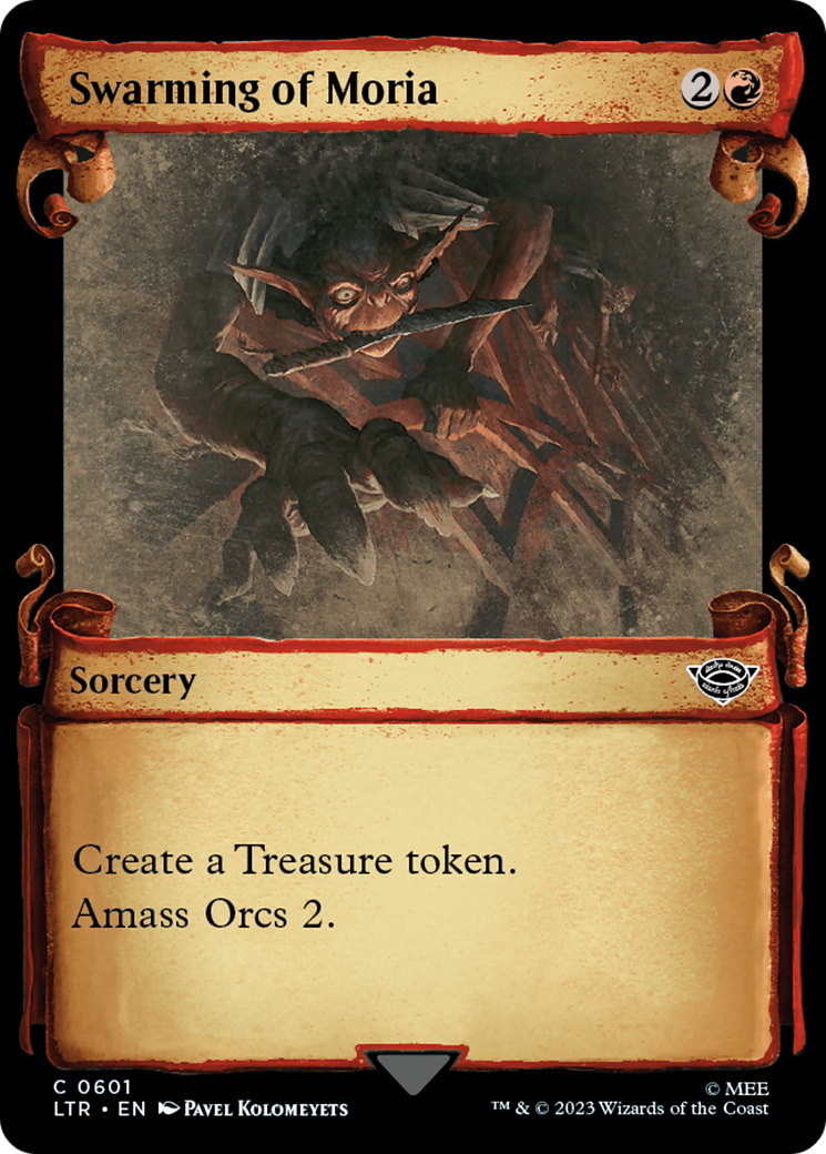 Swarming of Moria (LTR-601) (Showcase) (Scroll) (Foil)