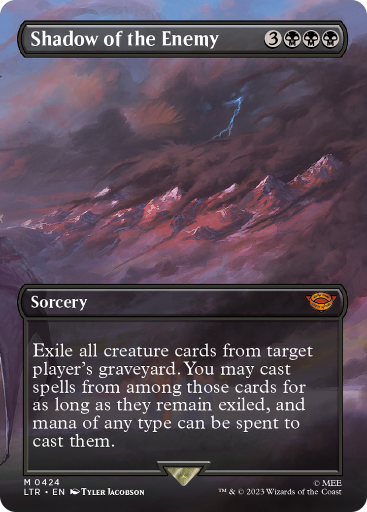 Shadow of the Enemy (LTR-424) (Borderless) (Foil)