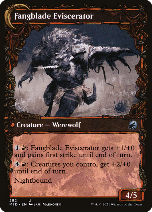 Fangblade Brigand // Fangblade Eviscerator (MID-292) (Showcase) (Foil)