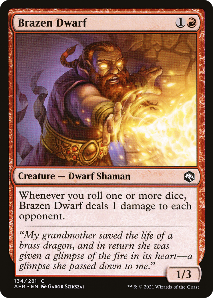 Brazen Dwarf (AFR-134) (Foil)