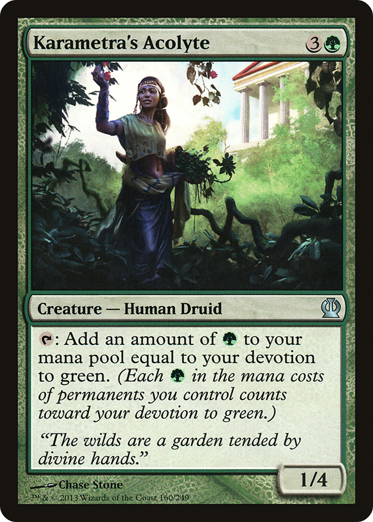 Karametra's Acolyte (THS-160) (Foil)