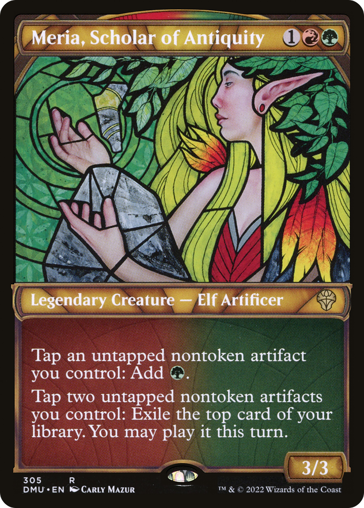 Meria, Scholar of Antiquity (DMU-305) (Showcase) (Foil)