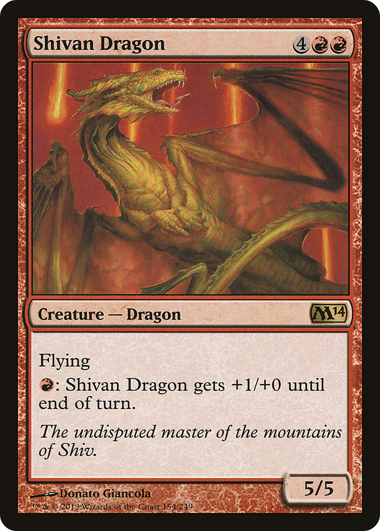 Shivan Dragon (M14-154) (Foil)