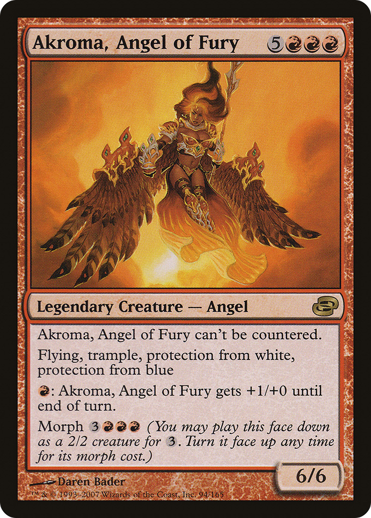 Akroma, Angel of Fury (PLC-094) (Foil)