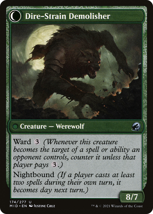 Burly Breaker // Dire-Strain Demolisher (MID-174) (Foil)