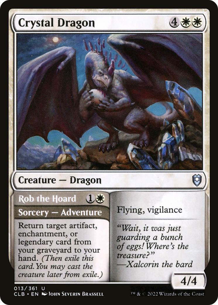 Crystal Dragon // Rob the Hoard (CLB-013)