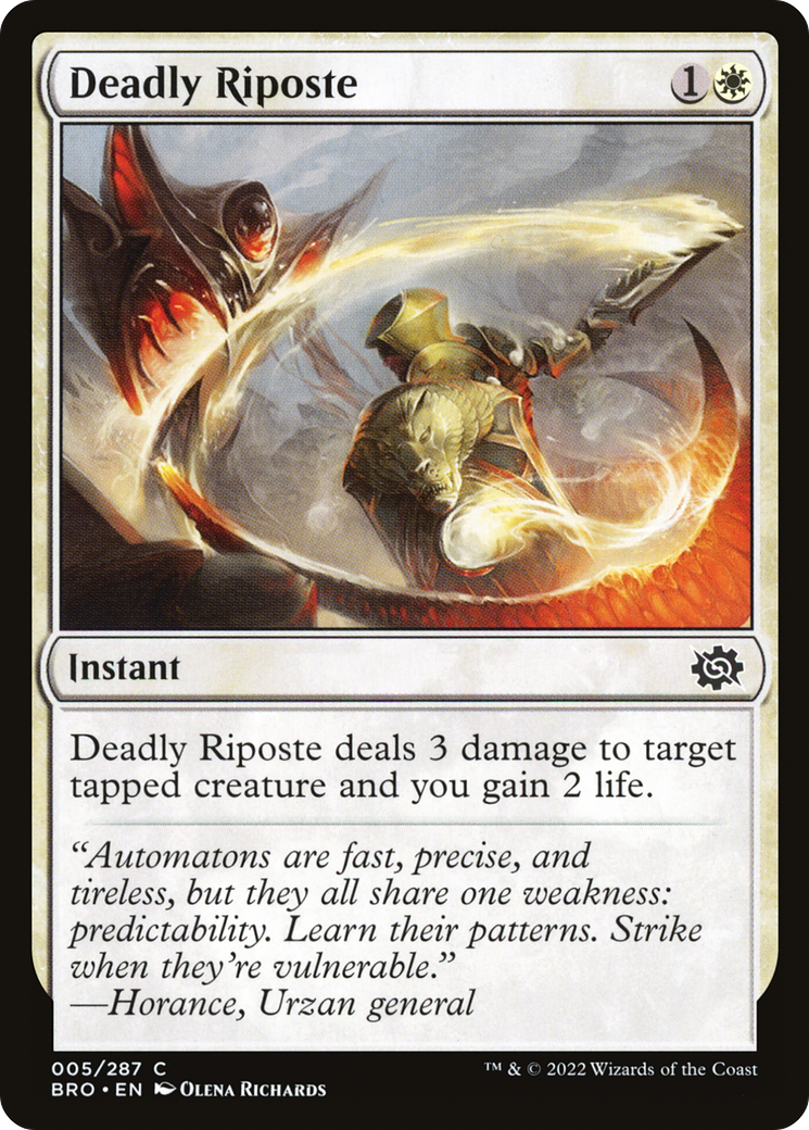 Deadly Riposte (BRO-005) (Foil)