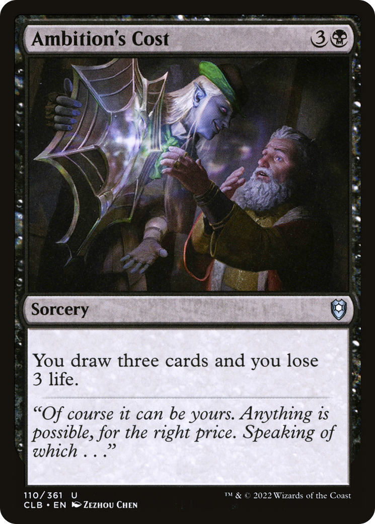 Ambition's Cost (CLB-110) (Foil)