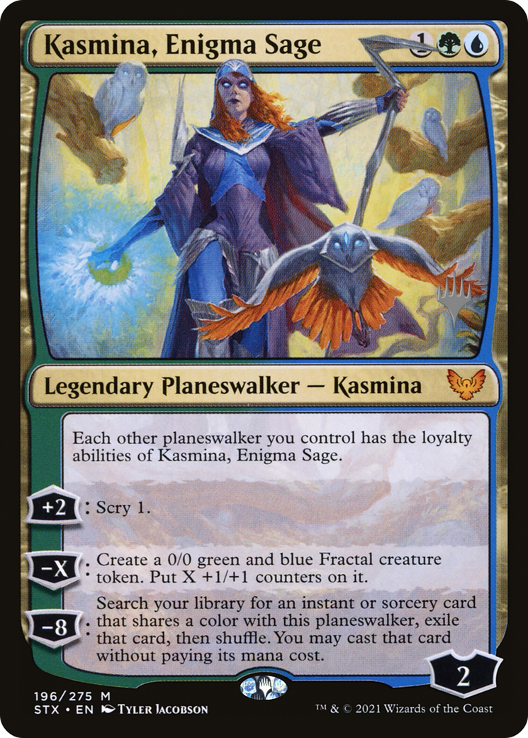 Kasmina, Enigma Sage (PPSTX-196P) (Foil)