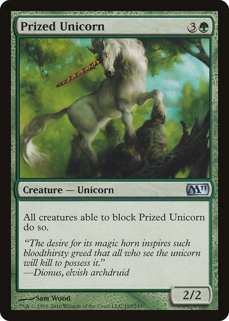 Prized Unicorn (M11-193) (Foil)