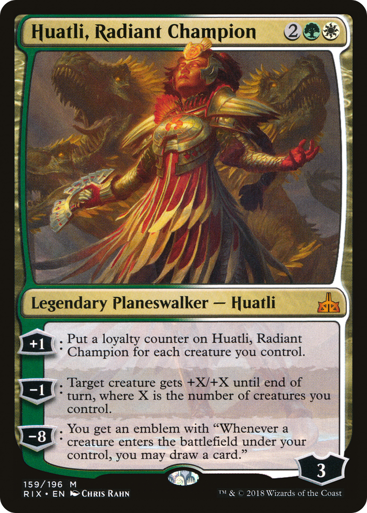 Huatli, Radiant Champion (RIX-159)