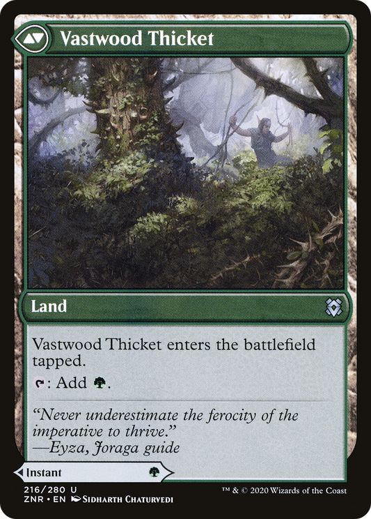 Vastwood Fortification // Vastwood Thicket (ZNR-216)