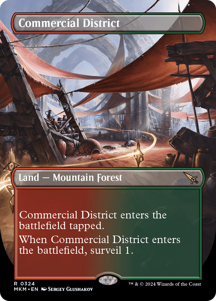 Commercial District (MKM-324) (Borderless) (Foil)