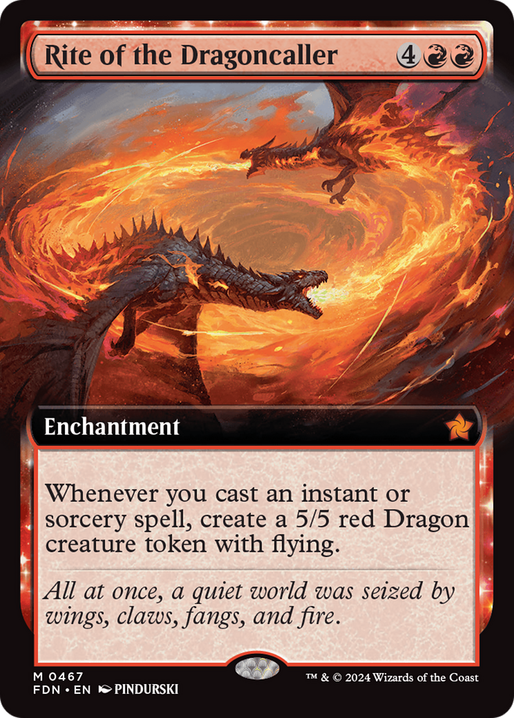 Rite of the Dragoncaller (FDN-467) (Extended Art) (Foil)