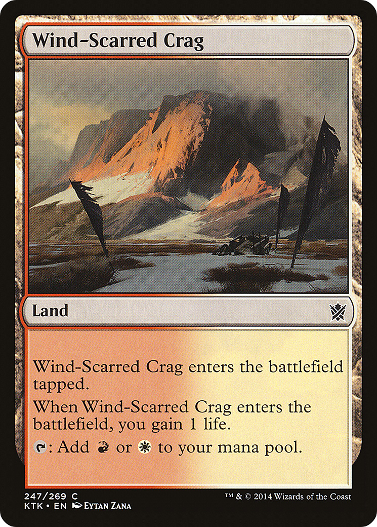 Wind-Scarred Crag (KTK-247) (Foil)