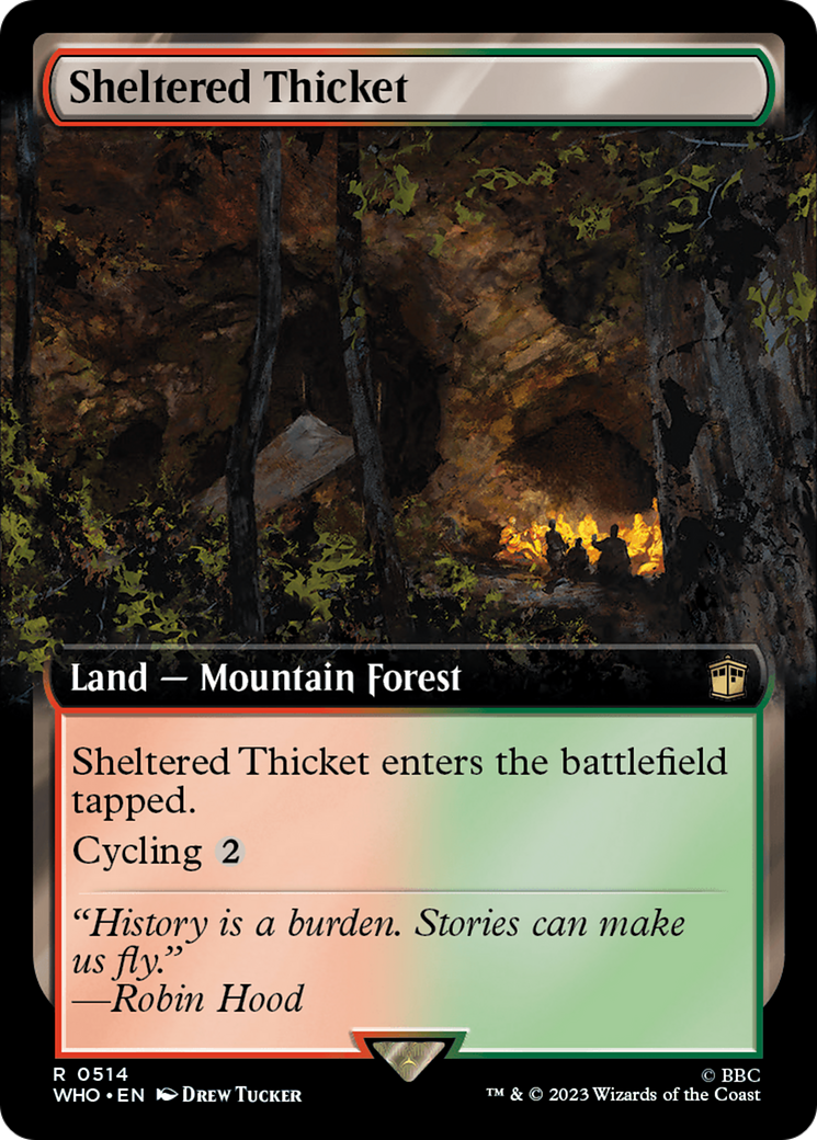 Sheltered Thicket (WHO-514) (Extended Art) (Foil)