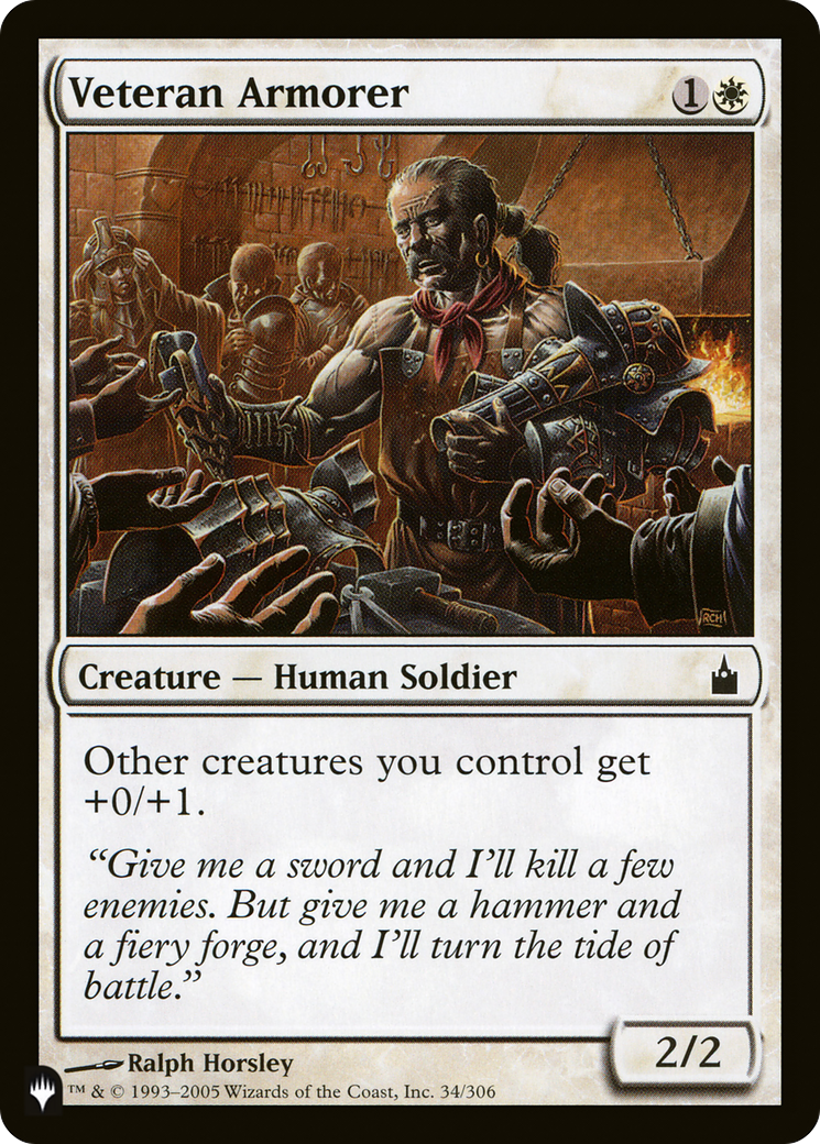 Veteran Armorer (LIST-RAV-34)
