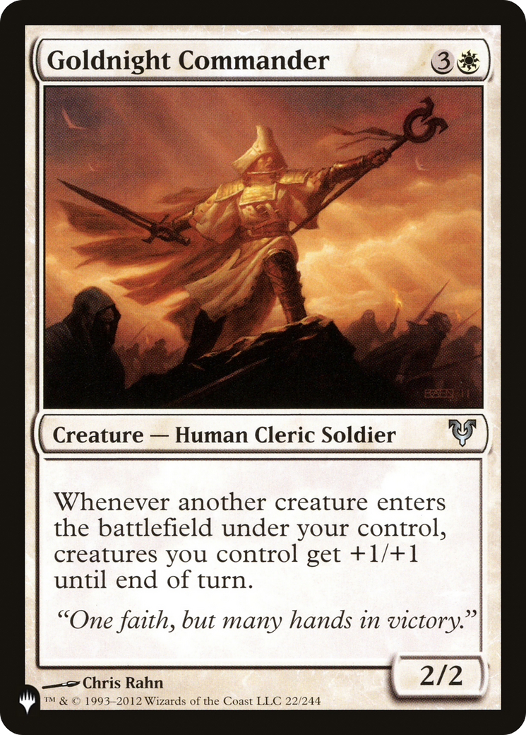 Goldnight Commander (LIST-AVR-22)