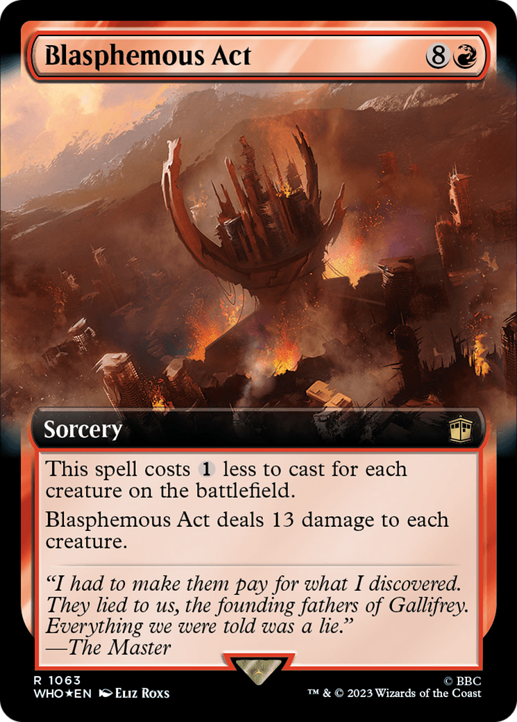 Blasphemous Act (WHO-1063) (Extended Art) (Surge) (Foil)