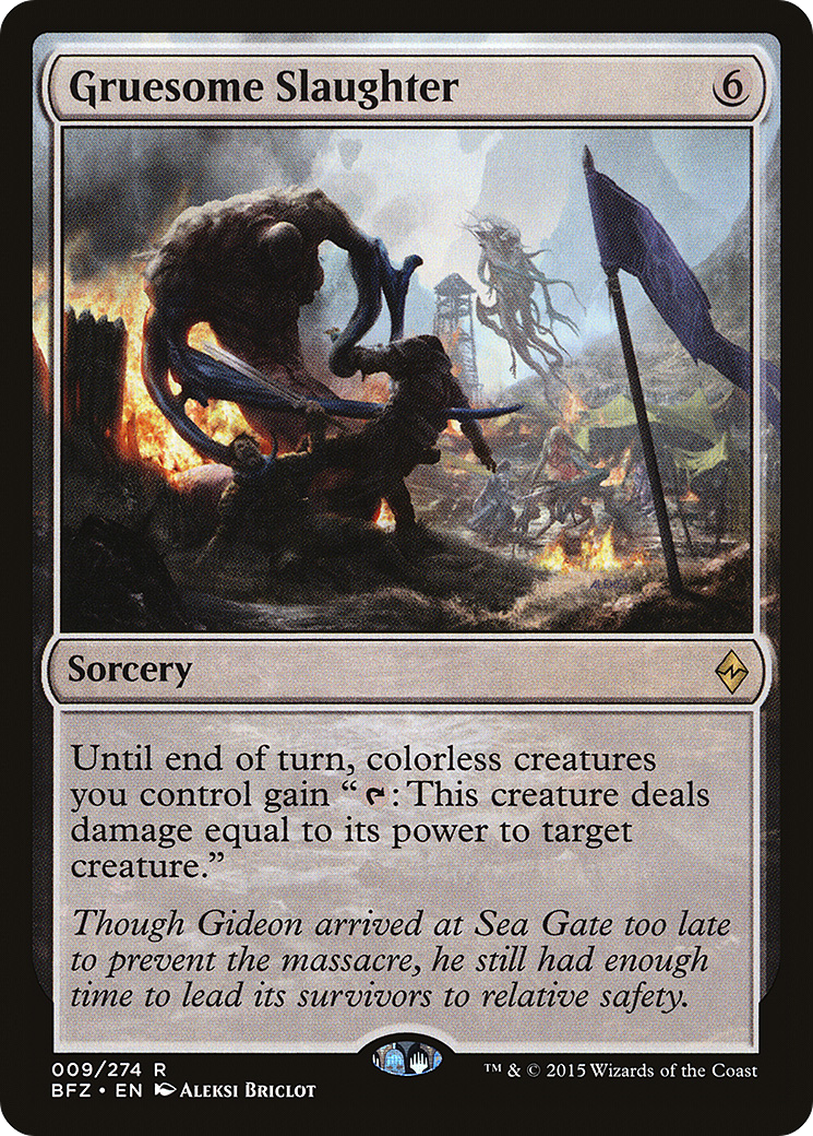 Gruesome Slaughter (BFZ-009) (Foil)
