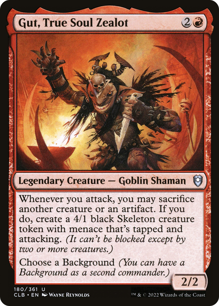 Gut, True Soul Zealot (CLB-180) (Foil)