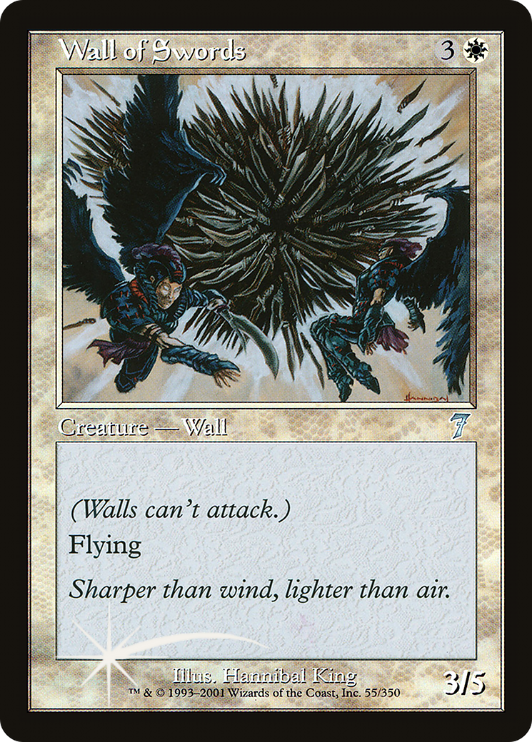 Wall of Swords (7ED-055★) (Foil)