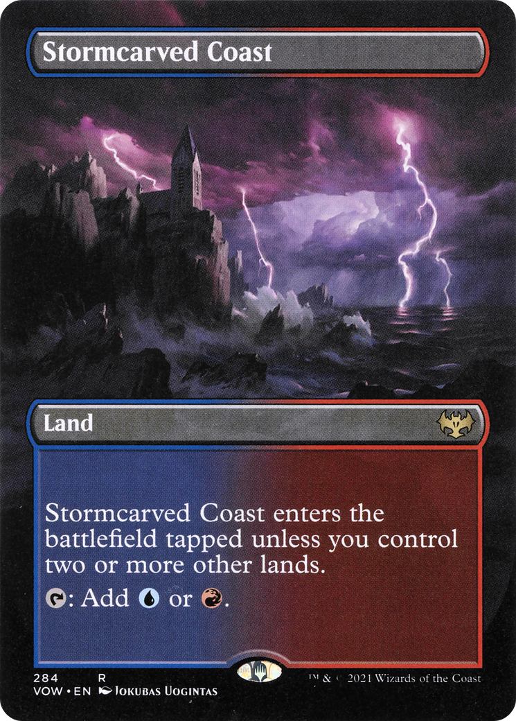 Stormcarved Coast (VOW-284) (Borderless) (Foil)