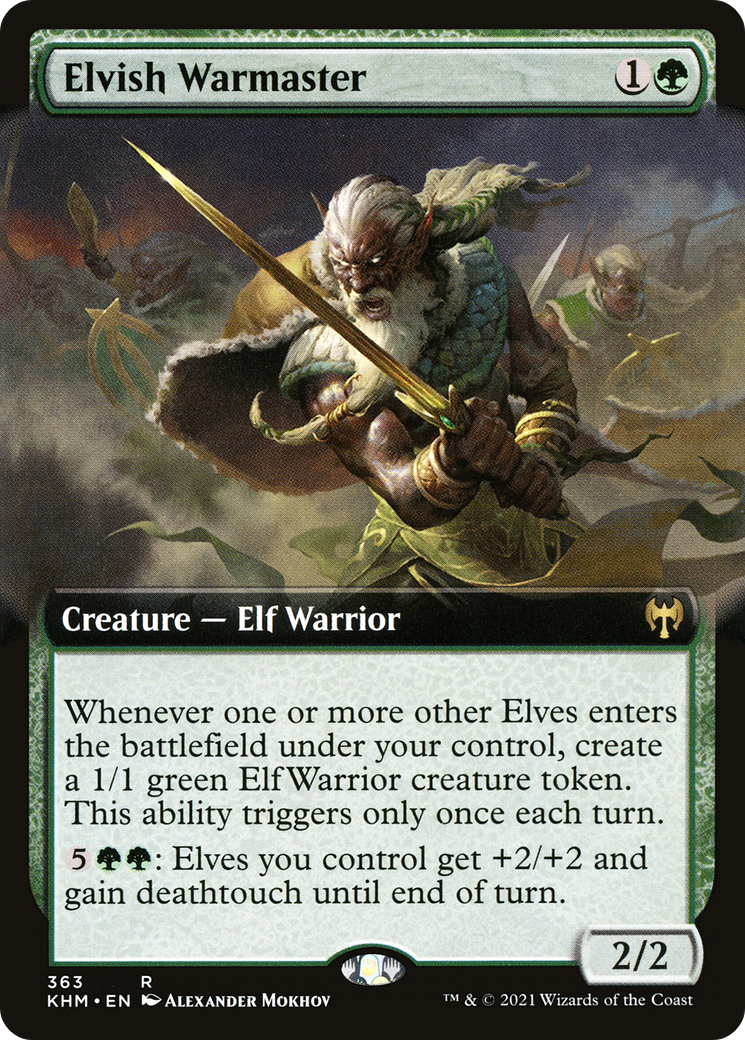 Elvish Warmaster (KHM-363) (Extended Art) (Foil)