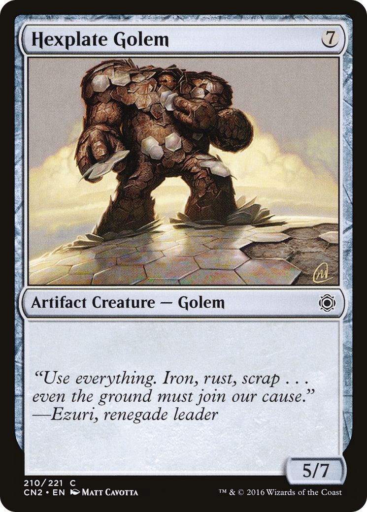 Hexplate Golem (CN2-210) (Foil)
