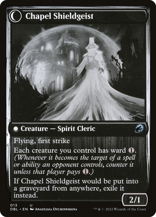 Chaplain of Alms // Chapel Shieldgeist (DBL-013) (Foil)