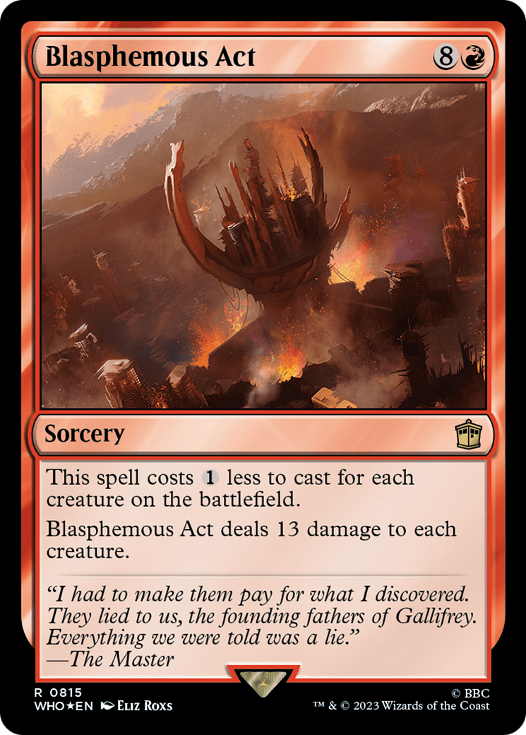 Blasphemous Act (WHO-815) (Surge Foil)