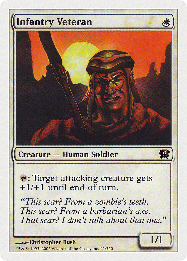 Infantry Veteran (9ED-021★) (Foil)