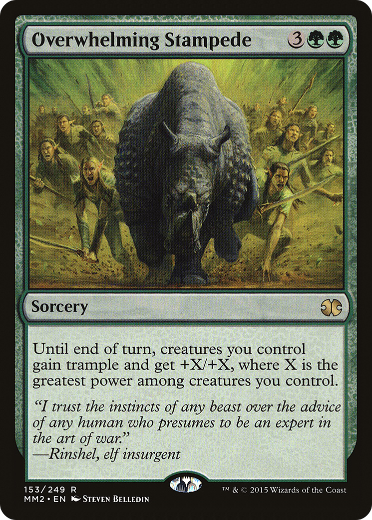 Overwhelming Stampede (MM2-153) (Foil)