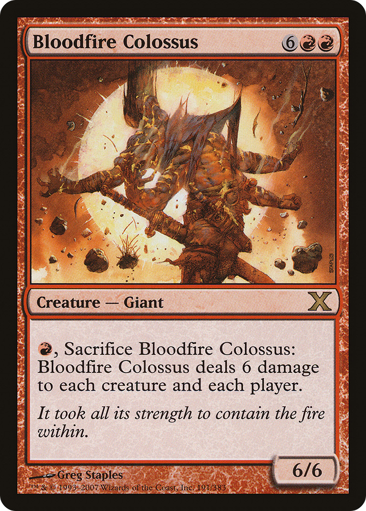 Bloodfire Colossus (10E-191) (Foil)
