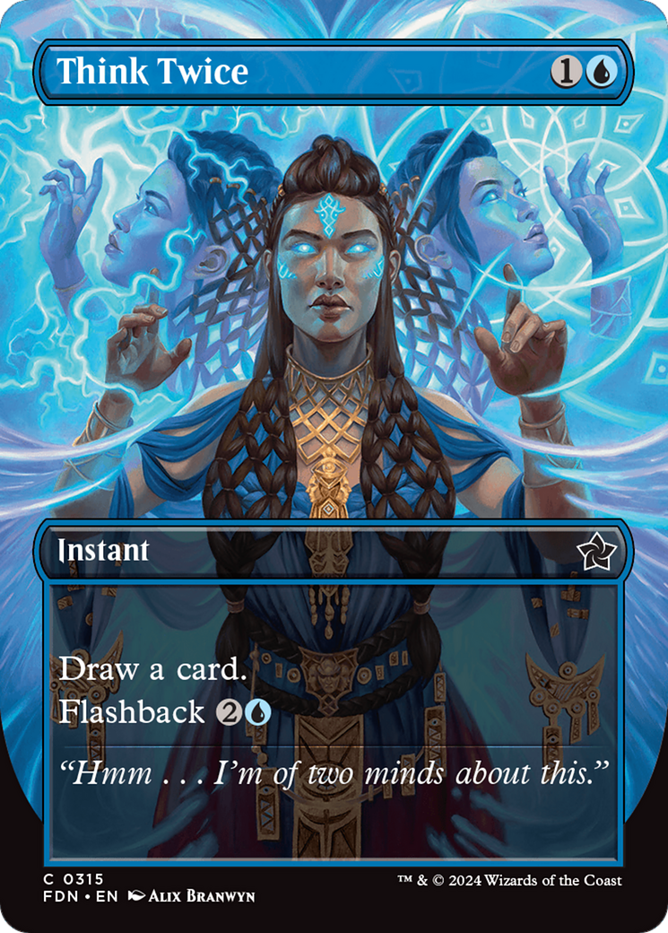 Think Twice (FDN-315) (Borderless) (Foil)