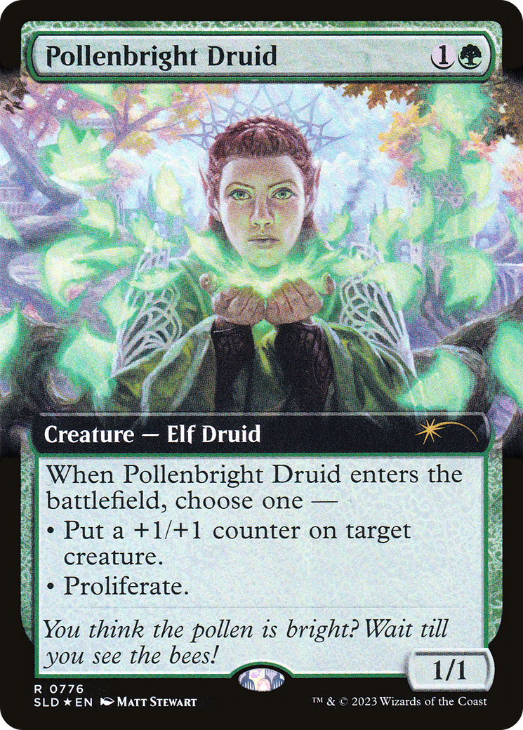 Pollenbright Druid (SLD-776) (Extended Art) (Foil)