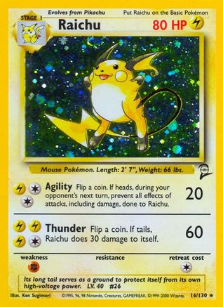 Raichu (BS2-016) (Holofoil)