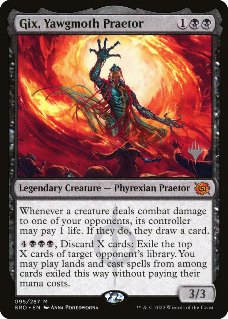 Gix, Yawgmoth Praetor (PPBRO-95P) (Foil)