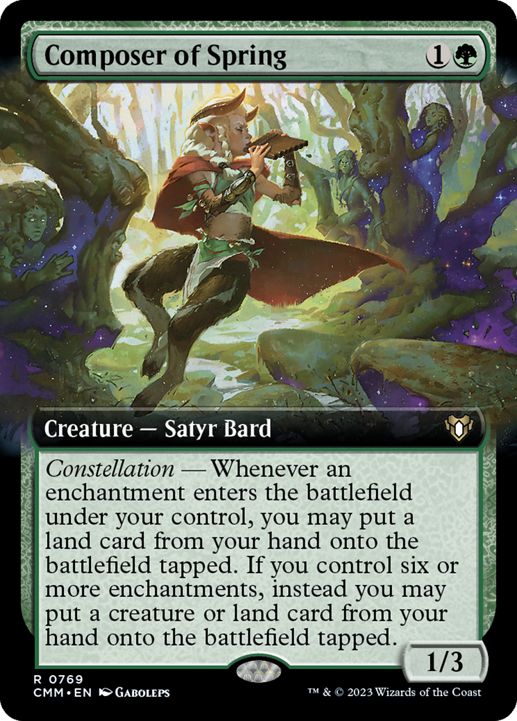 Composer of Spring (CMM-769) (Extended Art) (Foil)