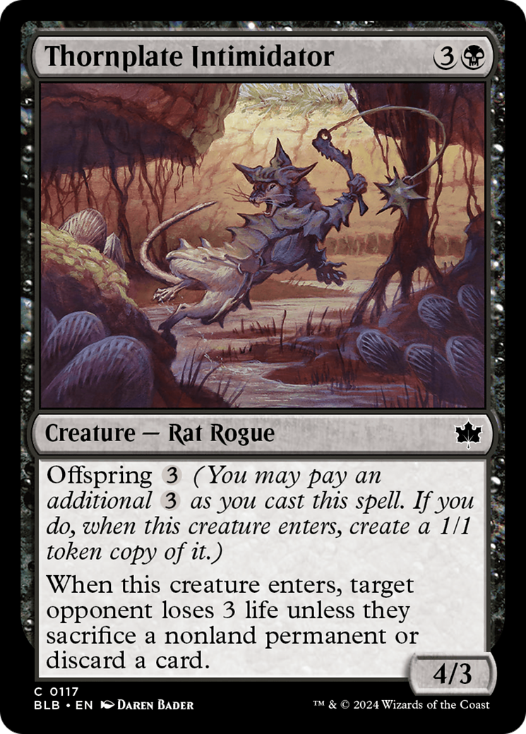 Thornplate Intimidator (BLB-117) (Foil)